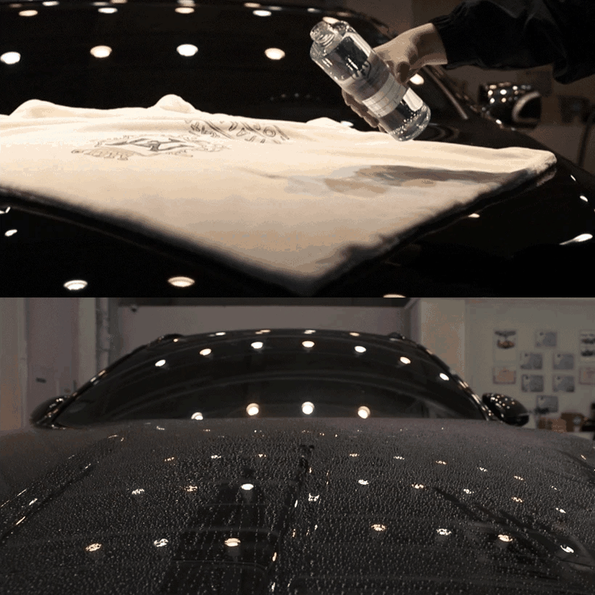 Labocosmetica The Origin Drying Microfibre Towel water absorption demo