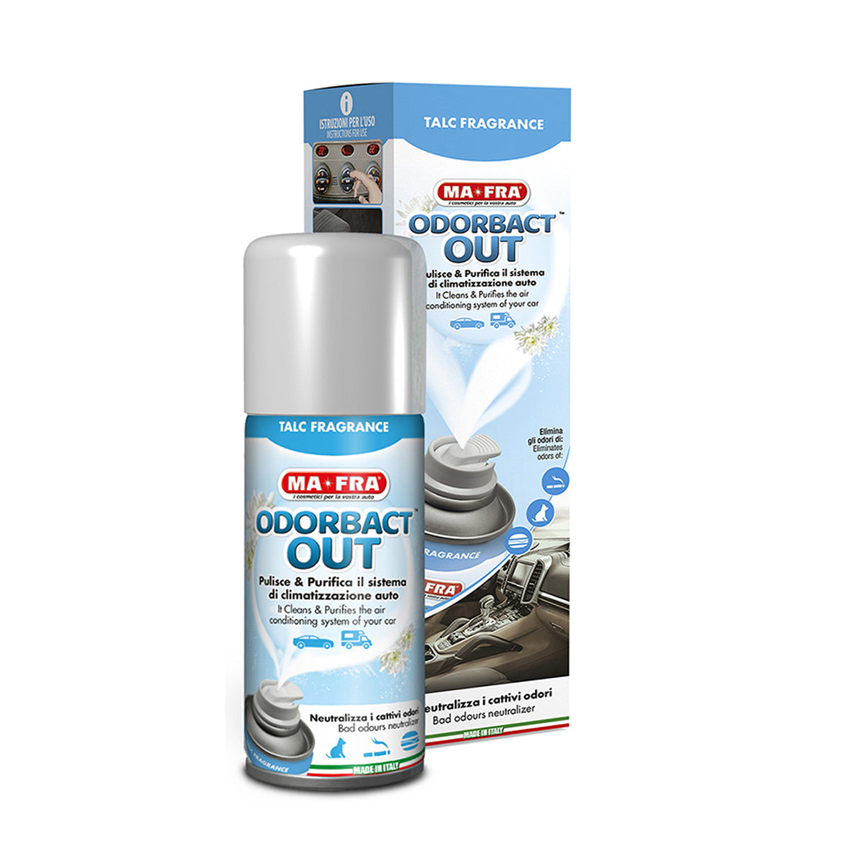 MaFra ODORBACT OUT Interior & AC Purifier - Talc Scent
